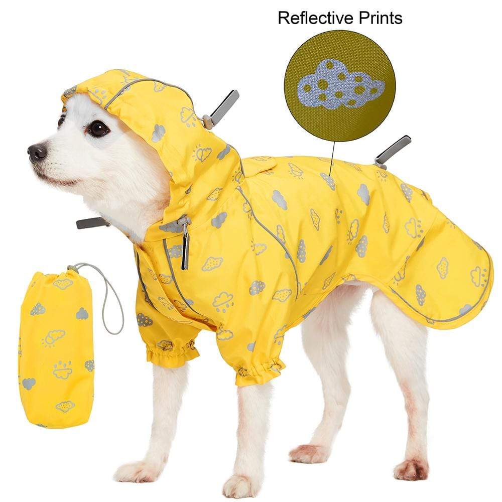 Blueberry Pet 2Legged Reflective Dog Raincoat