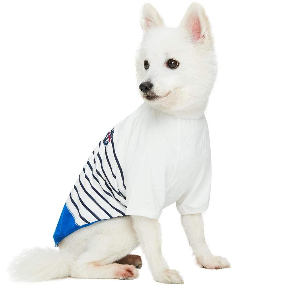 Summer Pet T-shirt for Small Medium Puppy, Adorable Cartoon Applique Wave  Pattern Dog Shirts Clothes, Pet Cat Dog Sling Top for Dogs Boy Girl Green  XL : : Pet Supplies