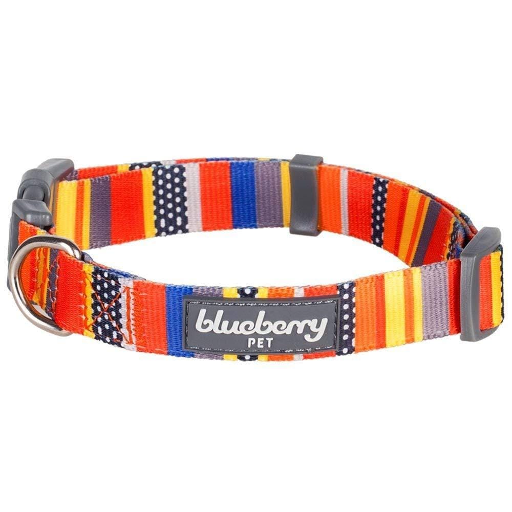 Nautical Flag Dog Collar, Summer Vcation Beach Sea Lover Collar Blueberry Pet