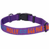 Dog Collar Essentials by Blueberry Pet Personalized Dog Collar with Pet Name and Phone, Purple Dark Orchid / Small