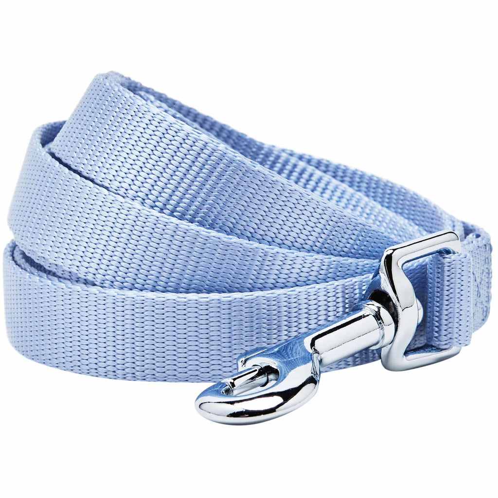 Dog Leash Essentials by Blueberry Pet Classic Solid Color Dog Leash Chambray Blue / S