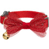 Cat Collar DOGS & CATS & CO. The Classic Chic Solid Cat Collar Fiery Red / 9