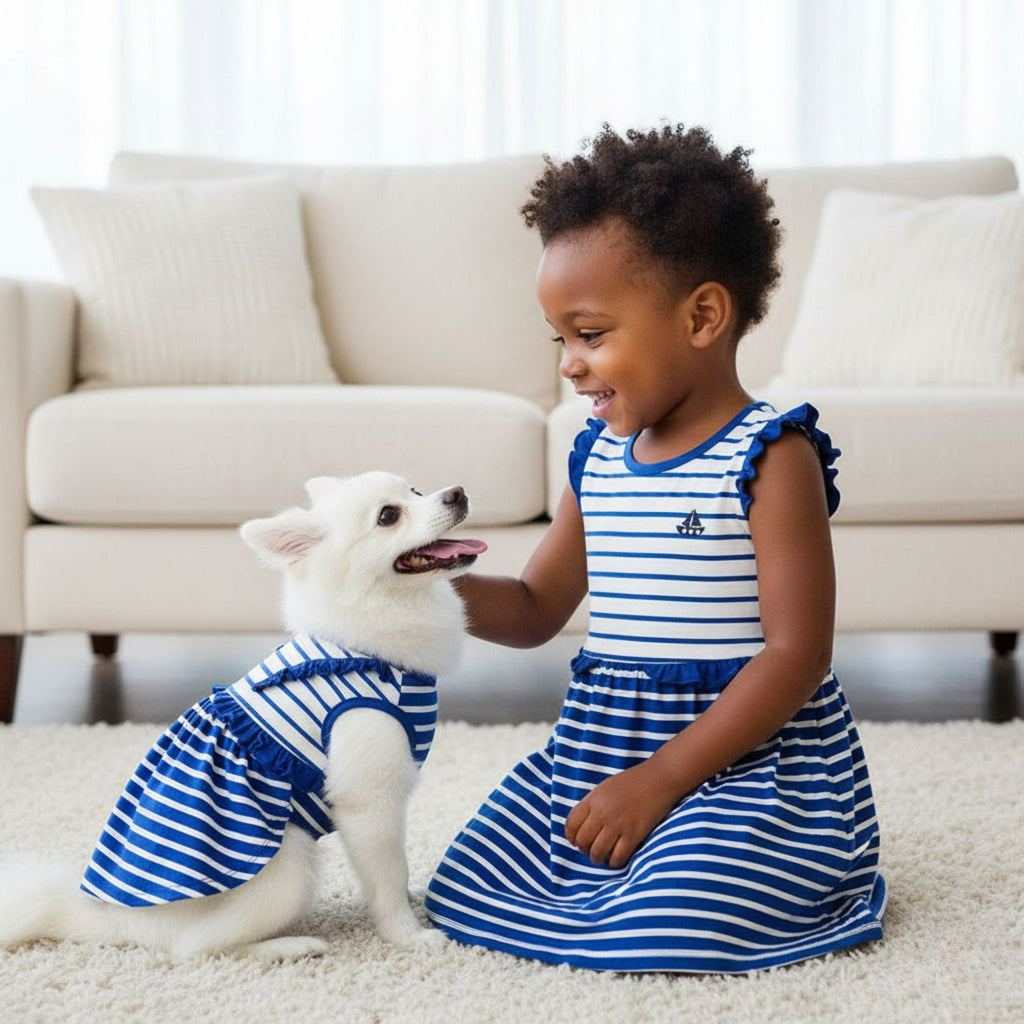 Dog Dress DOGS & CATS & CO. Dogs & Cats & Co. Ruffle Matching Dog & Kid Tank Dress