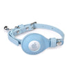 Cat Collar Blueberry Pet Microfiber Vegan Leather AirTag Cat Collar with Bell, AG+ Protection Sky Blue / Small