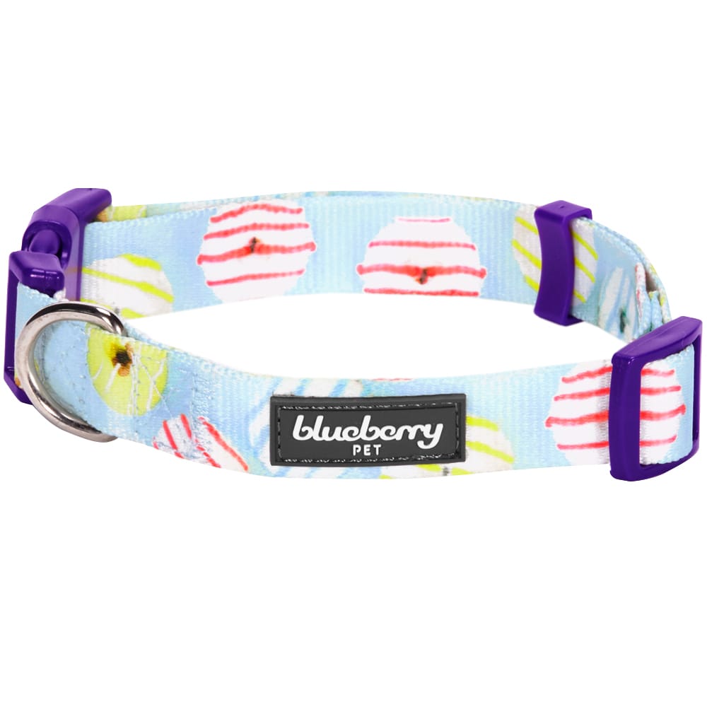 Blueberry Pet Spring Sunny Stroll Dog Collar Donut Crush / Small