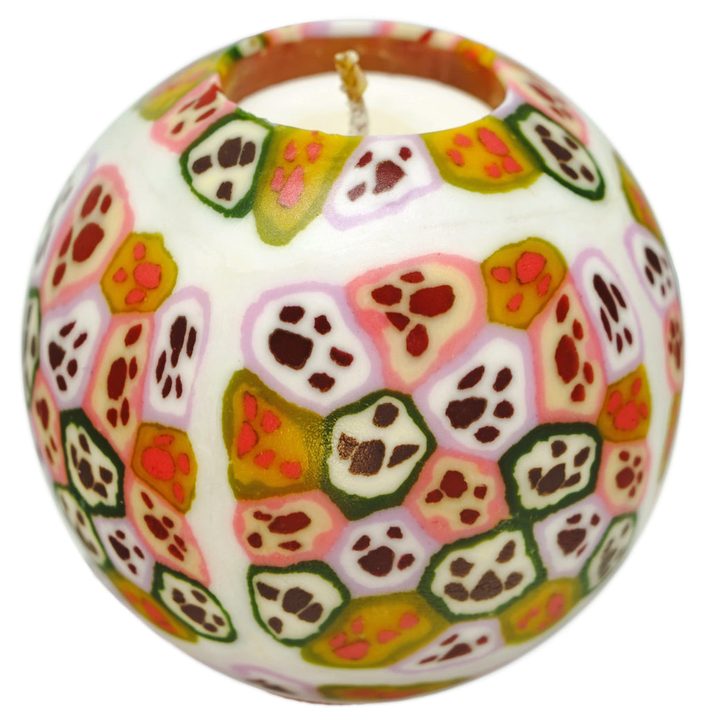 Pet Lover Blueberry Pet 1 Pack Pink Paws Handmade Candle Assortment for Home Décor Multi-color