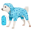 Dog Raincoat Blueberry Pet Waterproof | Blue Reflective Dog Raincoat with 4 Legs Blue / 10