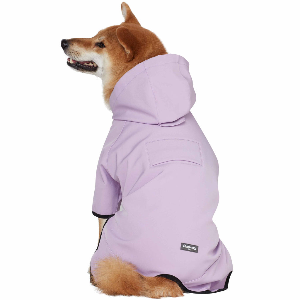 Dog rain clearance jacket with hood