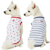 Dog Shirt Blueberry Pet Summer Vacation Beach Dog T-shirts, 2 Pack Sea Lover Navy Sailor Shirts Navy Sailor / 10