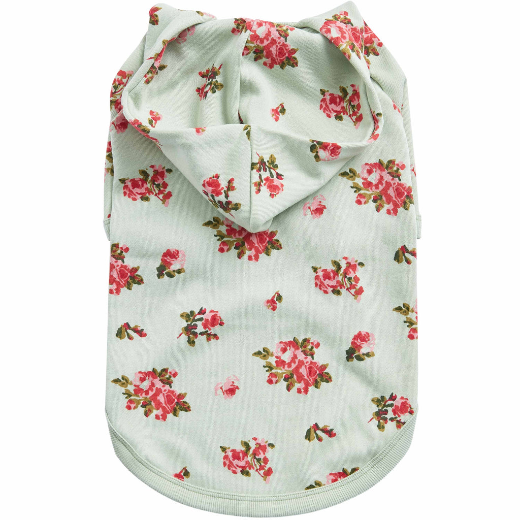 Spring-Scented Floral Print Dog Hoodie for Stylish Pets
