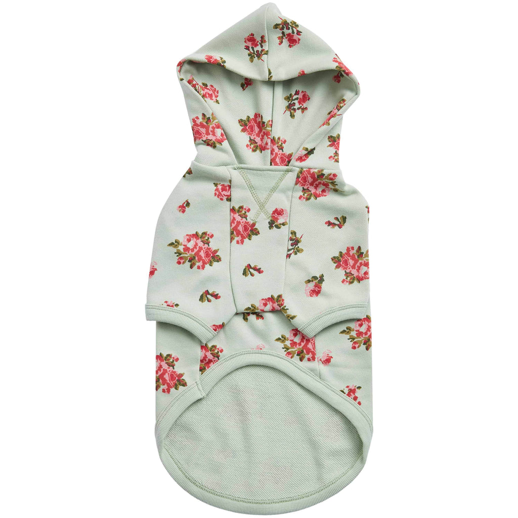 【新品、タグ付】Vanity Pet 　Check Flower Sweat Spring-Scented Floral Print Dog Hoodie for Stylish Pets