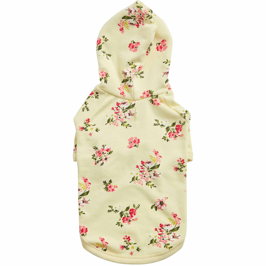 Spring-Scented Floral Print Dog Hoodie for Stylish Pets