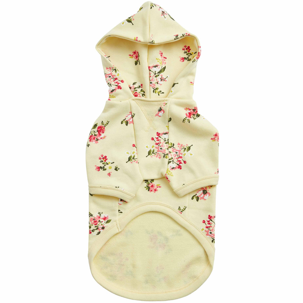 【新品、タグ付】Vanity Pet 　Check Flower Sweat Spring-Scented Floral Print Dog Hoodie for Stylish Pets