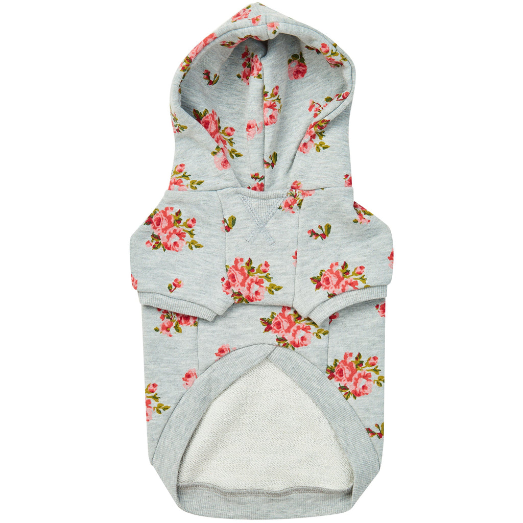 Spring-Scented Floral Print Dog Hoodie for Stylish Pets