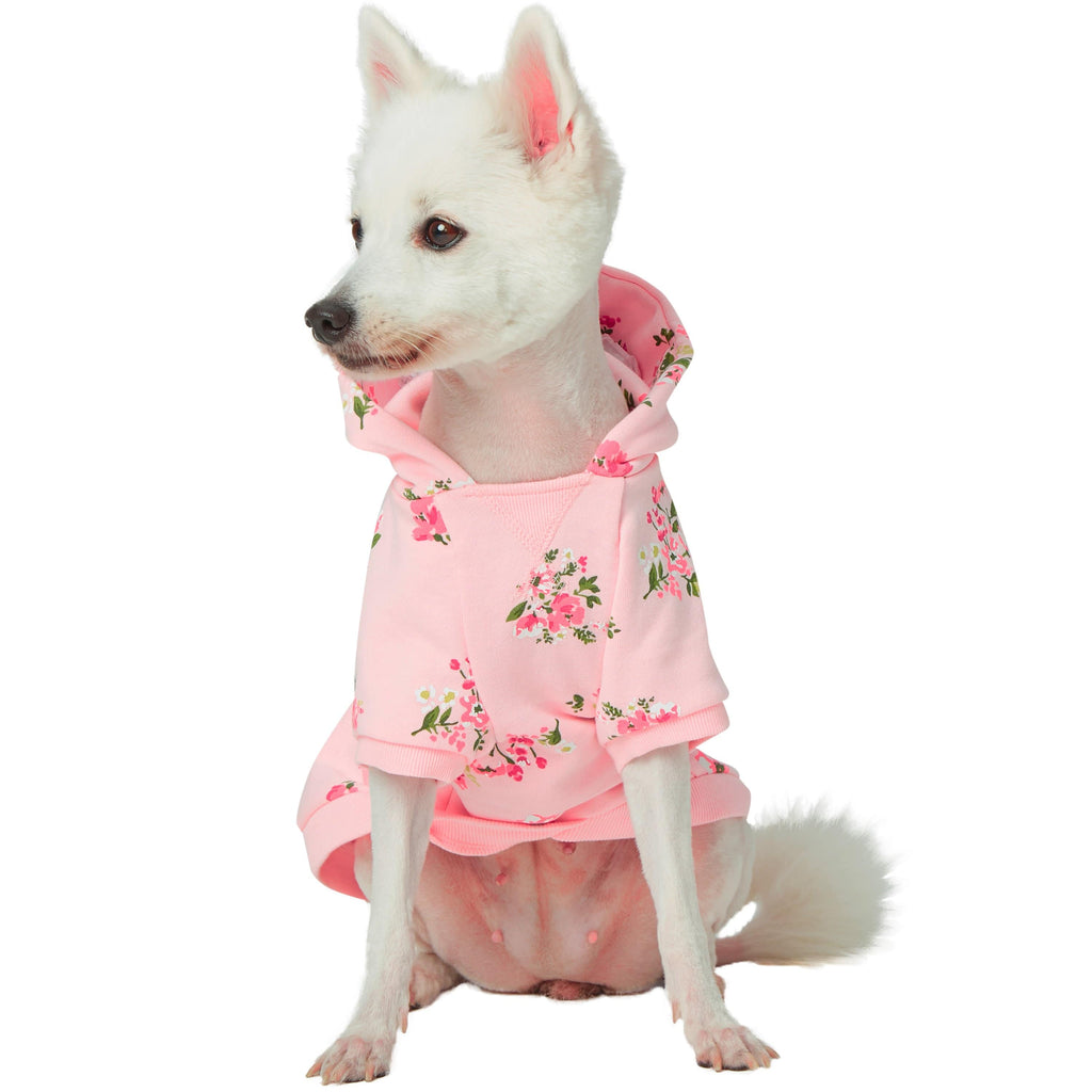Spring-Scented Floral Print Dog Hoodie for Stylish Pets