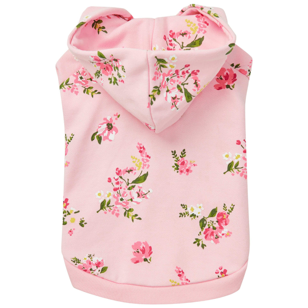 Spring-Scented Floral Print Dog Hoodie for Stylish Pets