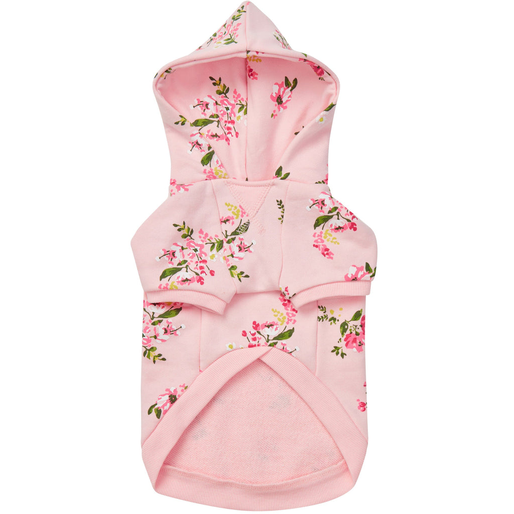 Spring-Scented Floral Print Dog Hoodie for Stylish Pets