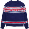 Dog Sweater Blueberry Pet Holiday Chic Secret Fair Isle Navy Blue Matching Family Christmas Sweater Owner - Navy Blue / S