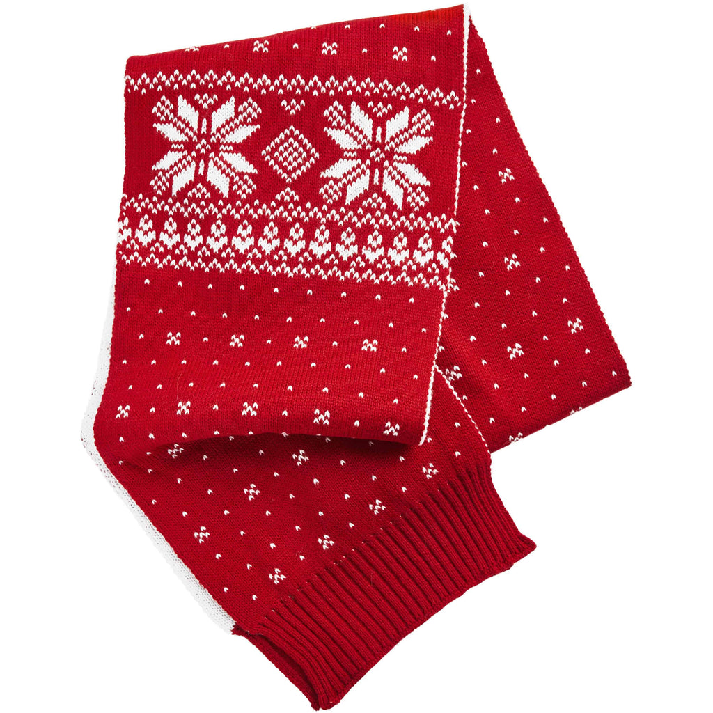 blueberry pet christmas themed dog sweater Blueberry Pet Fair Isle Matching Family Apparel - Dog - True Red Sweater