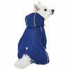 Dog Raincoat Blueberry Pet Waterproof | Reflective Dog Raincoat with 2 Legs True Navy / 10