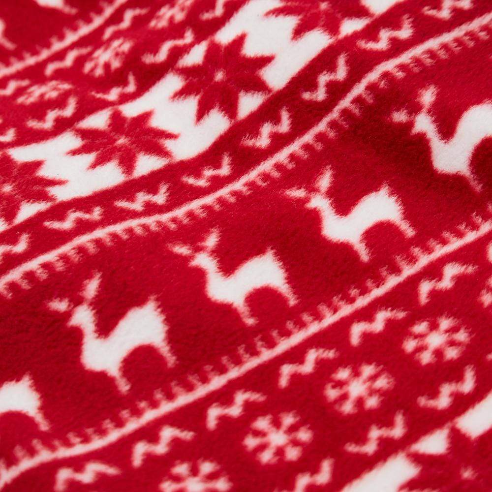 Blueberry Pet Christmas Holiday Reindeer & Snowflake Fleece Dog Sweater, Dog Snood Vest / 16