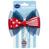 Dog Accessory Blueberry Pet American Flag Collar Accessory Set Bow + Disco Ball Pendant / One Size