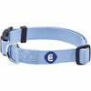 Dog Collar Essentials by Blueberry Pet Nylon Adjustable Dog Collar for Puppy S M L Boy Girl Dogs, Blue Chambray Blue / Small