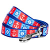 Dog Leash Essentials by Blueberry Pet Nautical Dog Leashes Anchors Sailboat Summer Vacation Beach Dog Leash Bon Voyage Sea Lover Leash for S M L Pets Ocean Harbor / S