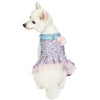 Dog Harness Blueberry Pet Made Well Floral Print Dog Harness Dress Light Blue / X-Small