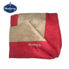 Bed Cover Blueberry Pet Color-Block Premium Microsuede Dog Bed Cover Tango Red & Champagne Beige / Small