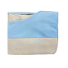 Bed Cover Blueberry Pet Color-block Linen Blend Dog Bed Cover Baby Blue & Beige / Small