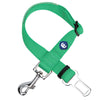 Dog Seatbelt Essentials by Blueberry Pet Universal Nylon Adjustable Dog Seatbelt for Puppy S M L Boy Girl Dogs, Green Emerald / 1