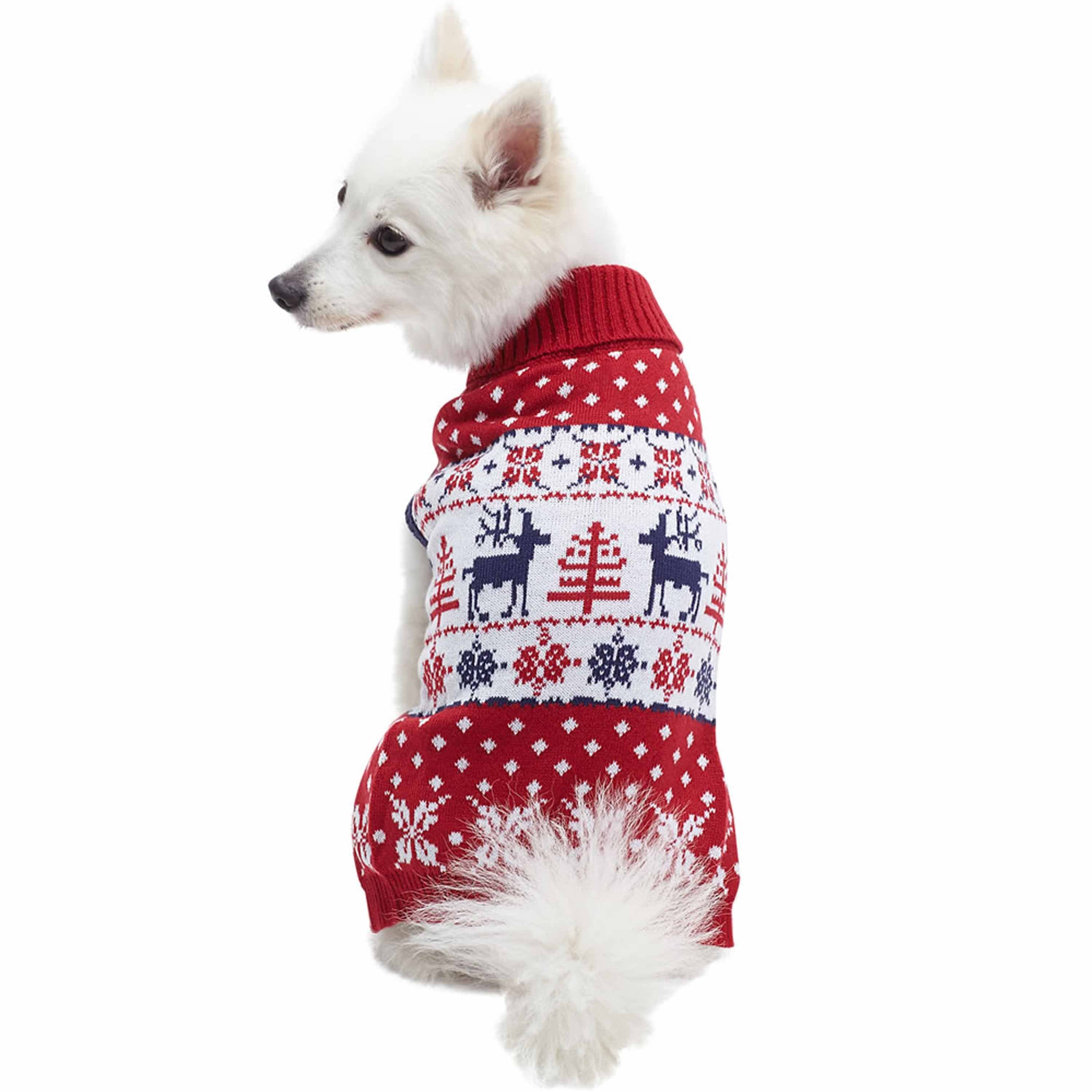 Pet Christmas Present Sweater | Adult | Unisex | Brown/Green/Red | XL | Fun Costumes