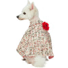 Dog Outwear Blueberry Pet All-weather Costume Dog Poncho with Flower Cool Tone / 10