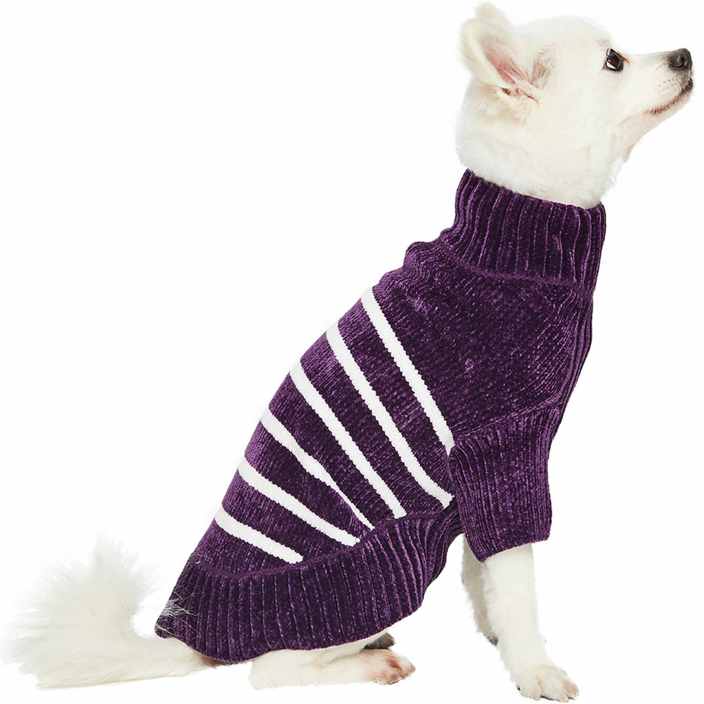 Dog Hat BLUEBERRY PET Classic Wool Blend Cable Knit Pullover