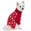 Dog Sweater Blueberry Pet Holiday Reindeer & Snowflake Polar Fleece Dog Apparel Jacket / 10