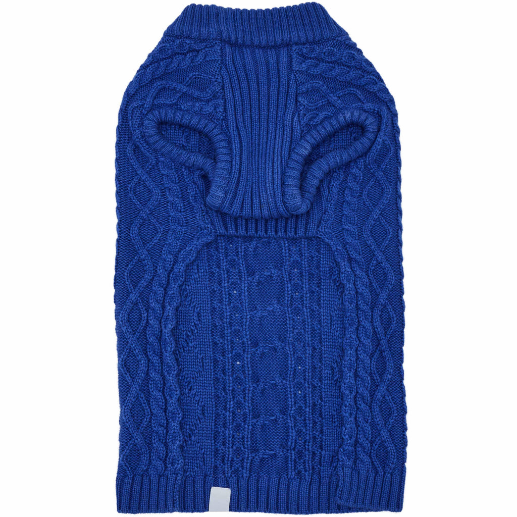 Wool Blend Cable Knit Dog Sweater For Cozy Winter Warmth