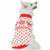 Dog Sweater Blueberry Pet Reindeer and Snowflake Matching Family Apparel in in Festive Red Dog - Sweater / 10