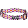 Dog Collar Blueberry Pet Jacquard Weave Tribal Geometric Pattern Dog Collar Multicolor Diamonds / Small
