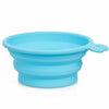 Dog Bowl Blueberry Pet Collapsible Silicone Travel Bowl, BPA free River Blue / Medium