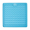 Lick Mat Blueberry Pet Square Silicone Lick Mat Blue