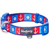 Dog Collar Essentials by Blueberry Pet Nautical Dog Collars Anchors Sailboat Summer Vacation Beach Dog Collar Bon Voyage Sea Lover Collar for S M L Pets Ocean Harbor / Small