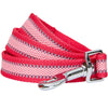 Dog Leash Essentials by Blueberry Pet Back to Basics Reflective Dog Leash French Pink / S