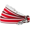 Dog Leash Blueberry Pet Sherpa Fleece Padded Dog Leash in Multi-color Stripes Red / S