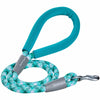 Dog Leash Blueberry Pet Neoprene Handle Rope Leash in Diagonal Striped , 4 ft Mint Blue / 4'