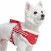 Dog Harness Blueberry Pet Easy On/Off | Sherpa Fleece Padded Dog Harness in Multi-color Stripes Red / Small