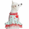 Dog Harness Blueberry Pet Spring Scent Inspired Floral Dog Harness Dress Turquoise / X-Small