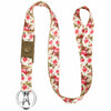 Pet Lover Blueberry Pet Spring Scent Inspired Floral Lanyard Ivory / 1/2