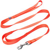 Dog Leash Essentials by Blueberry Pet Double Handle Dog Leash for Girl Florence Orange / XS