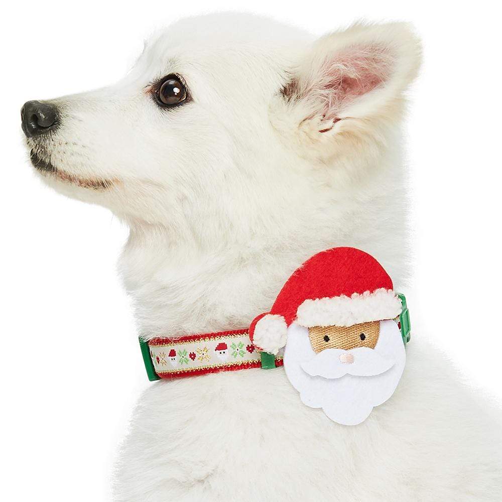 Christmas Dog Collar With Holly Bow Charm For Pets Festive
